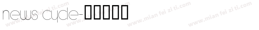 News Cycle字体转换